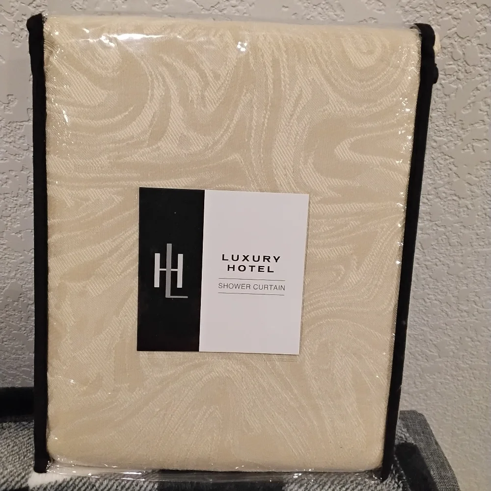 2/$15 NWT Beige & Cream Shower Curtain Firm Price